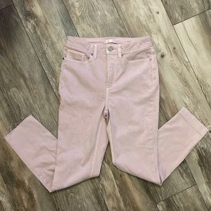 Lauren Conrad High Rise Skinny Ankle Light Pink Jeans Size 10